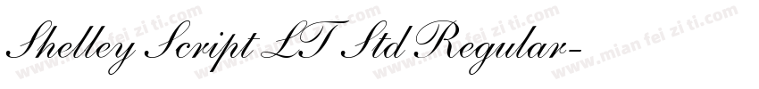 Shelley Script LT Std Regular字体转换